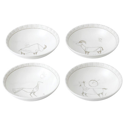ED Ellen DeGeneres for Royal Doulton Cave Animal 14cm Bowl, Set of 4